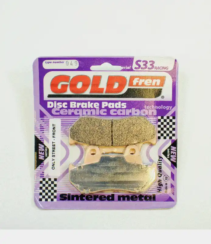 GoldFren Brake Pads S33 Ceramic Carbon for 1988 Honda Shadow 800:VT800-Rear Latest