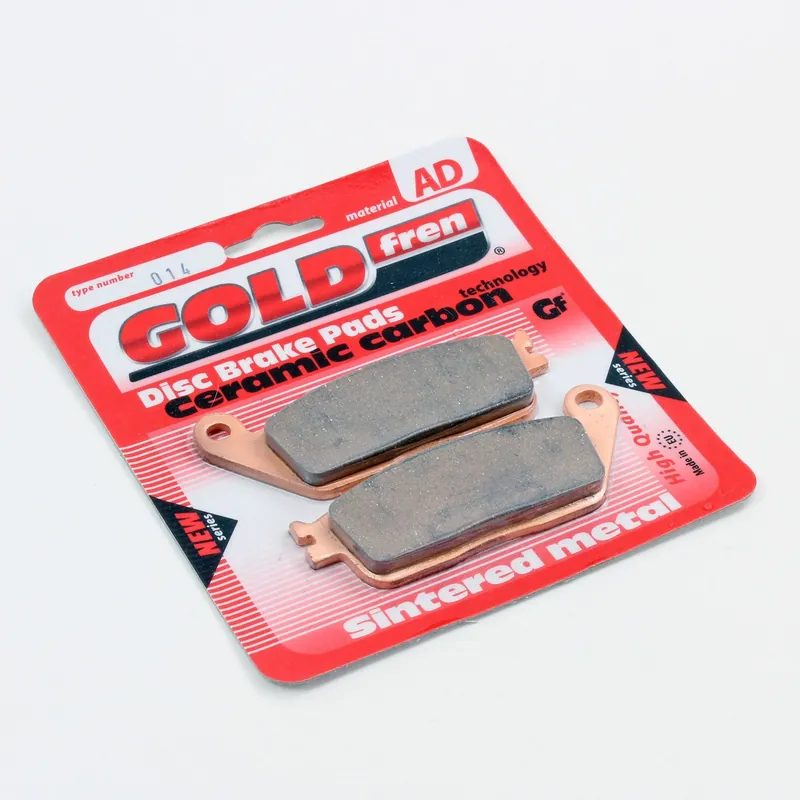 Premium GoldFren Brake Pads AD Ceramic for 1998-2003 Honda Shadow ACE 750:VT750CD Deluxe-Front