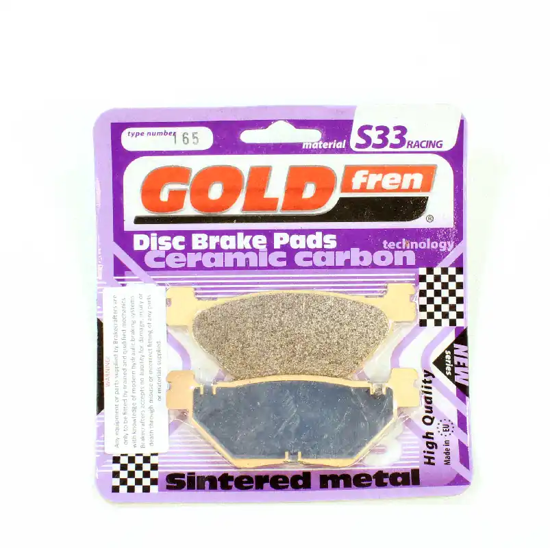 GoldFren Brake Pads S33 Ceramic Carbonfor 2011-2014 Yamaha Stratoliner:XV1900CTF Deluxe-Rear Top Rated