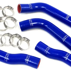 HPS Blue Reinforced Silicone Coolant Hose Kit (4pc set) for front radiator (57-1315-BLUE) New Arrival